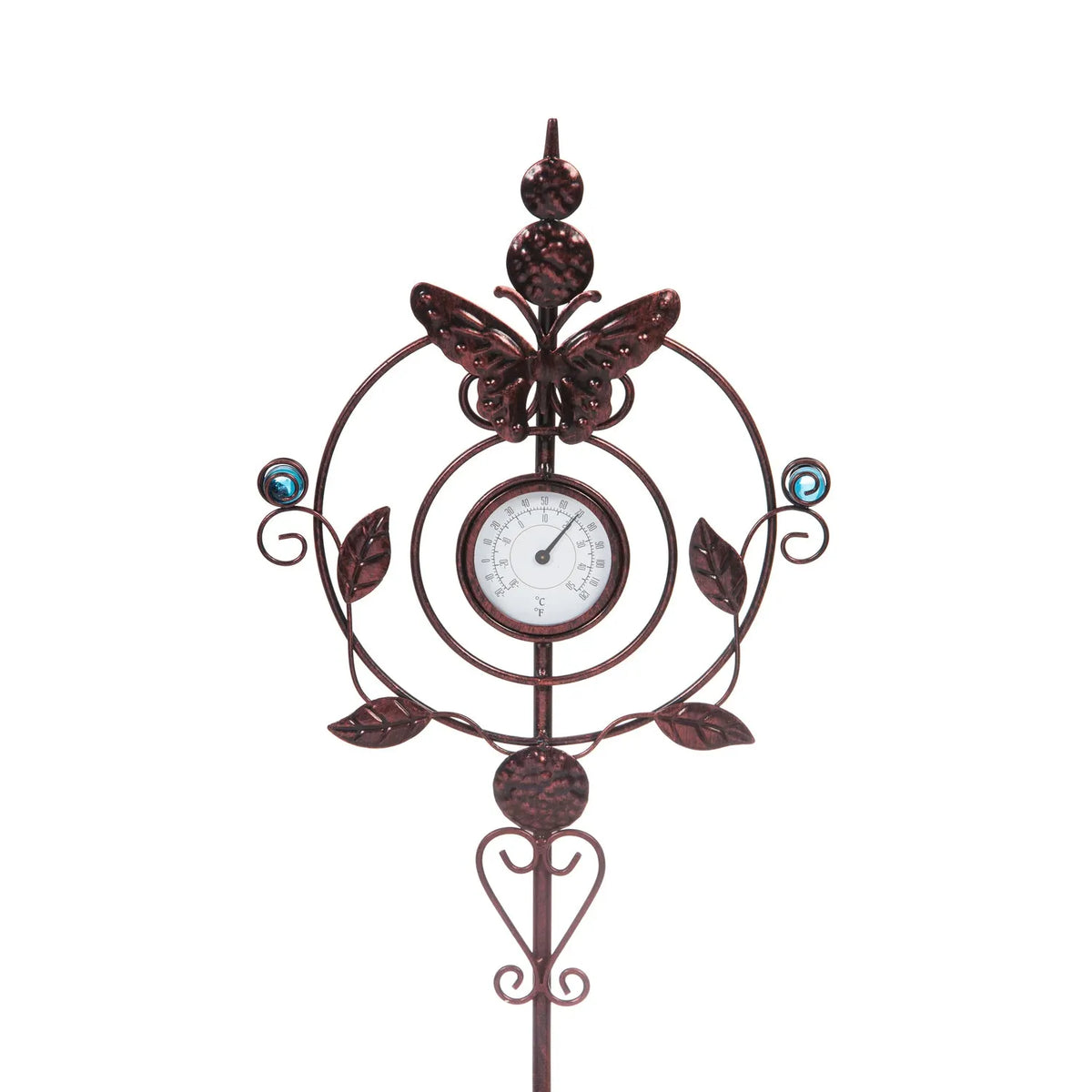Thermometer Butterfly Garden Stake
