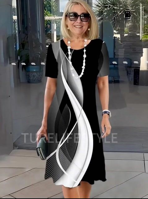 3D Printed Loose Medium Dress