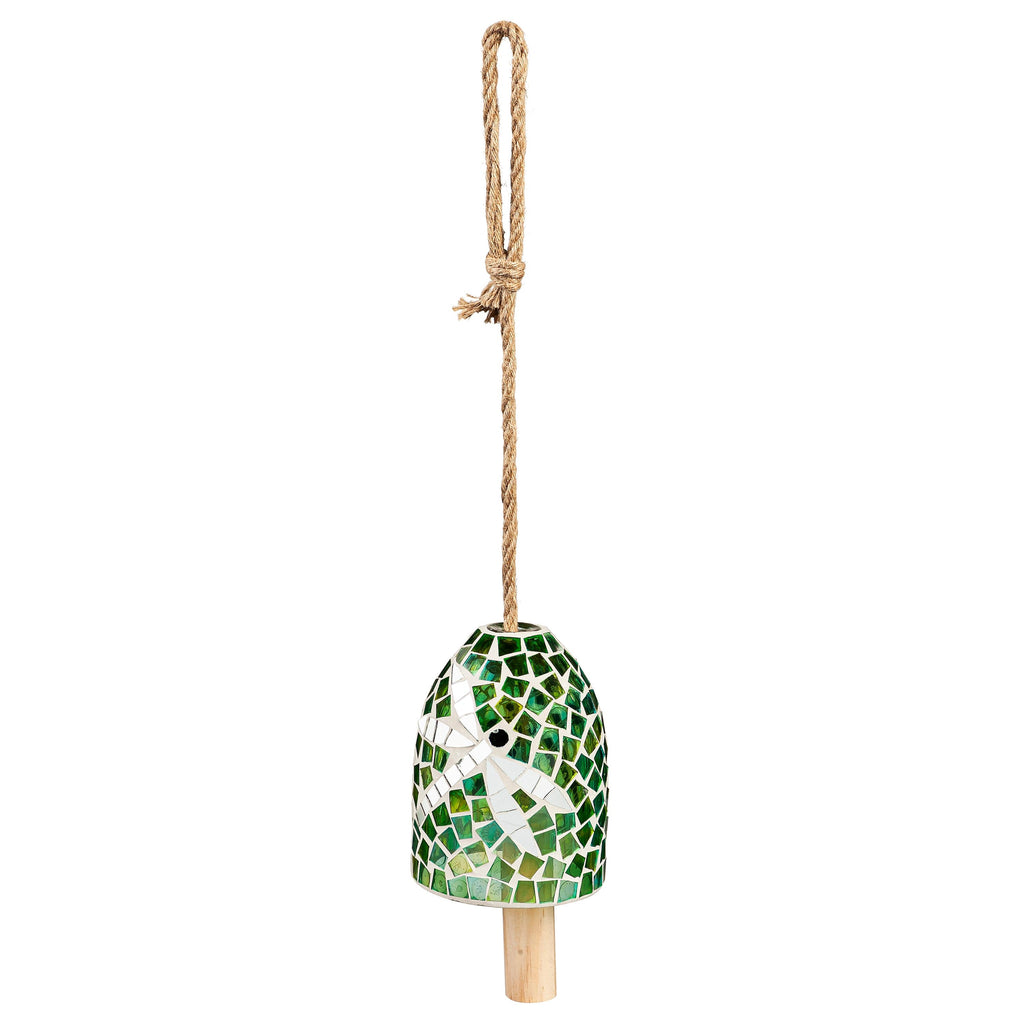 Green Dragonfly Mosaic Bell Chime