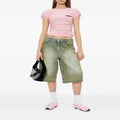 T-shirt Donna Missbhy Rosa con Fiocchi e Logo