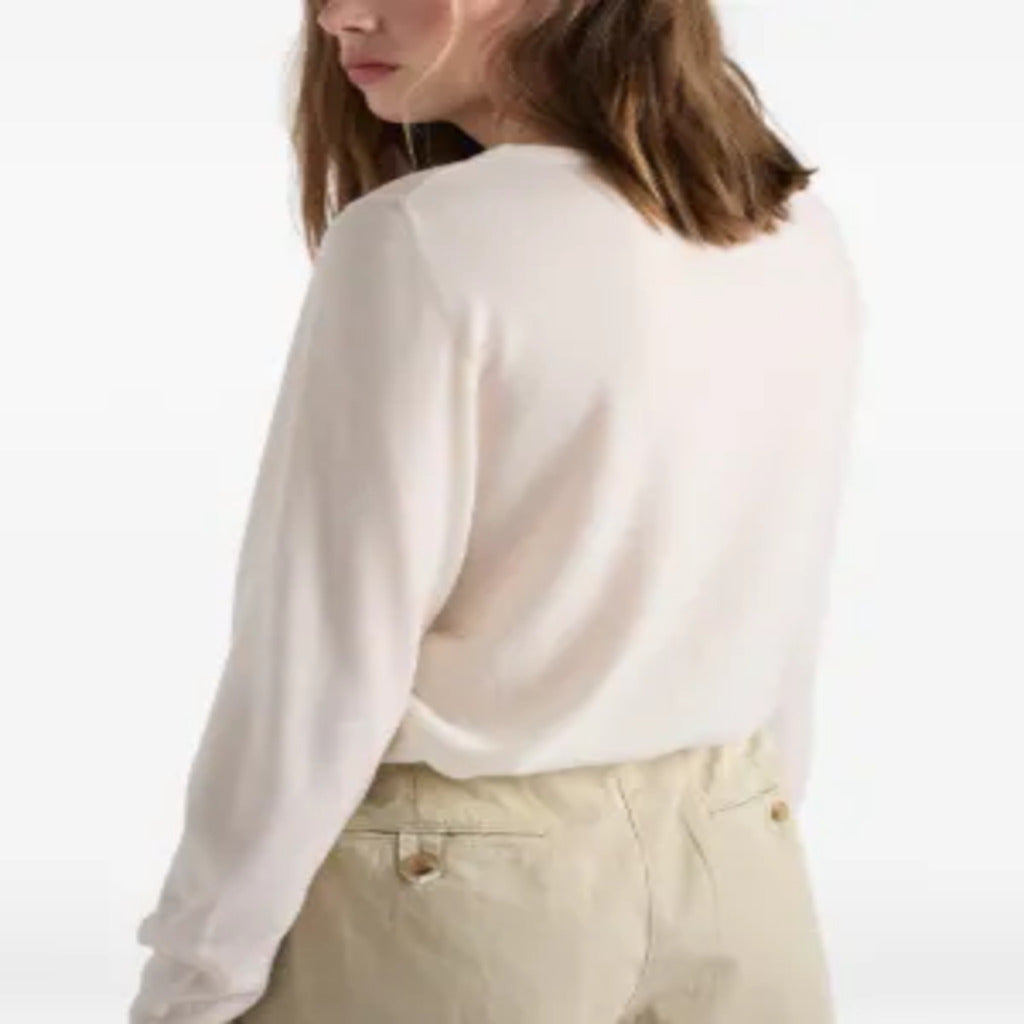 Cardigan Prada in lana bianco crema