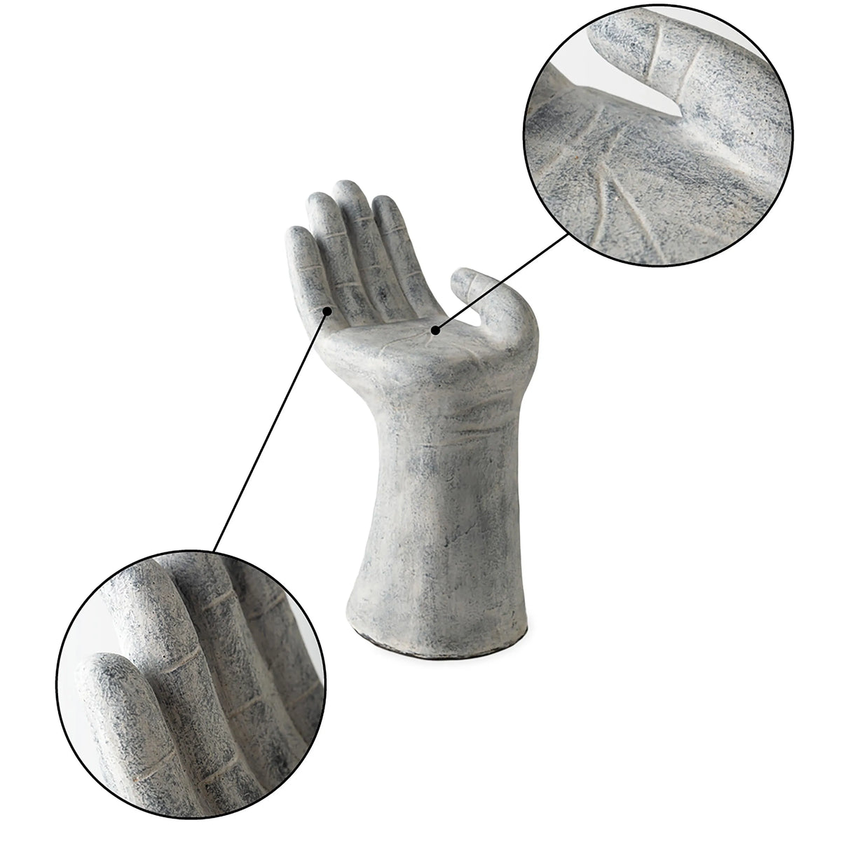 Hand-Shaped Garden Sculpture