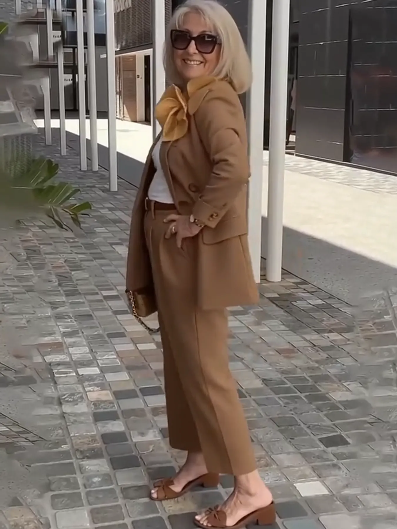 2Pcs Elegant Suit Pants Two-Piece Suit Jacket