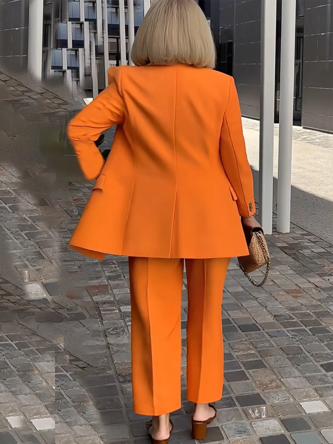 2Pcs Elegant Suit Pants Two-Piece Suit Jacket