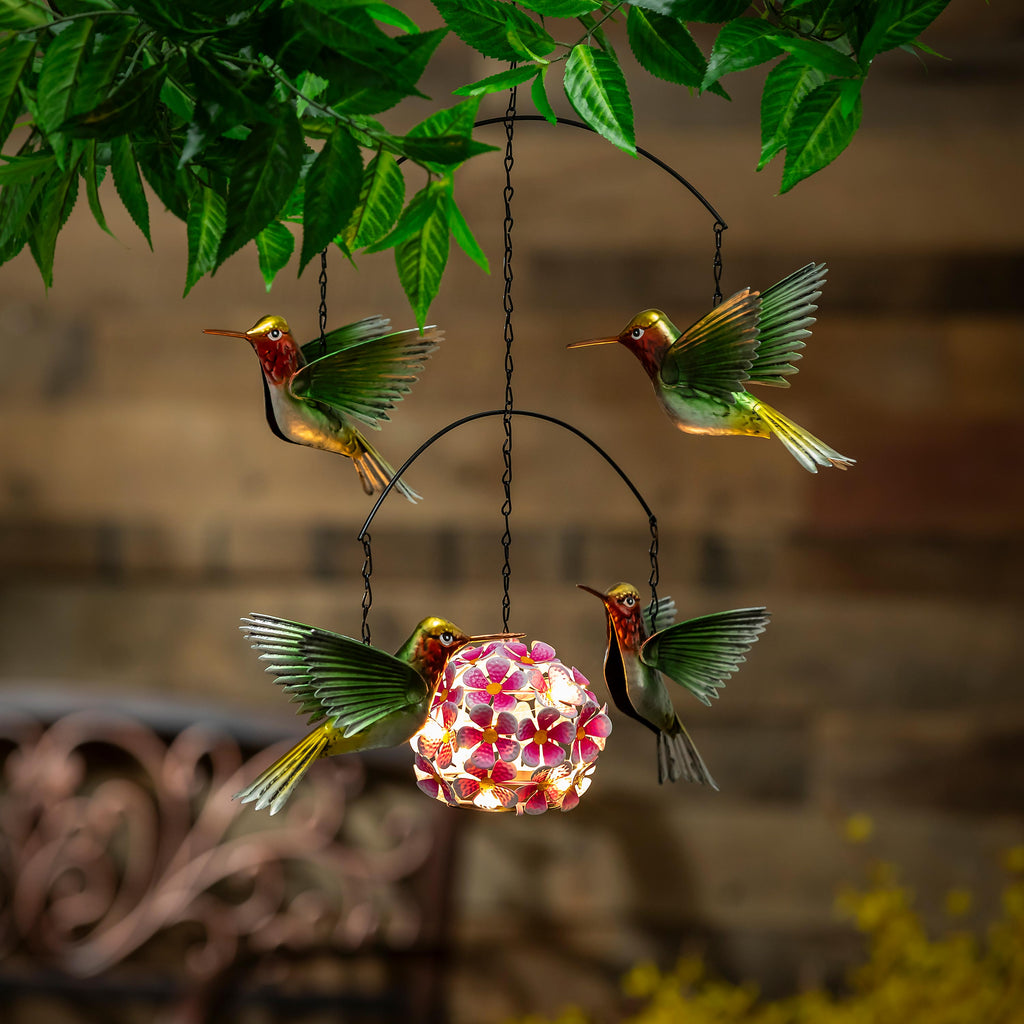 Hummingbird Solar Hanging Mobile