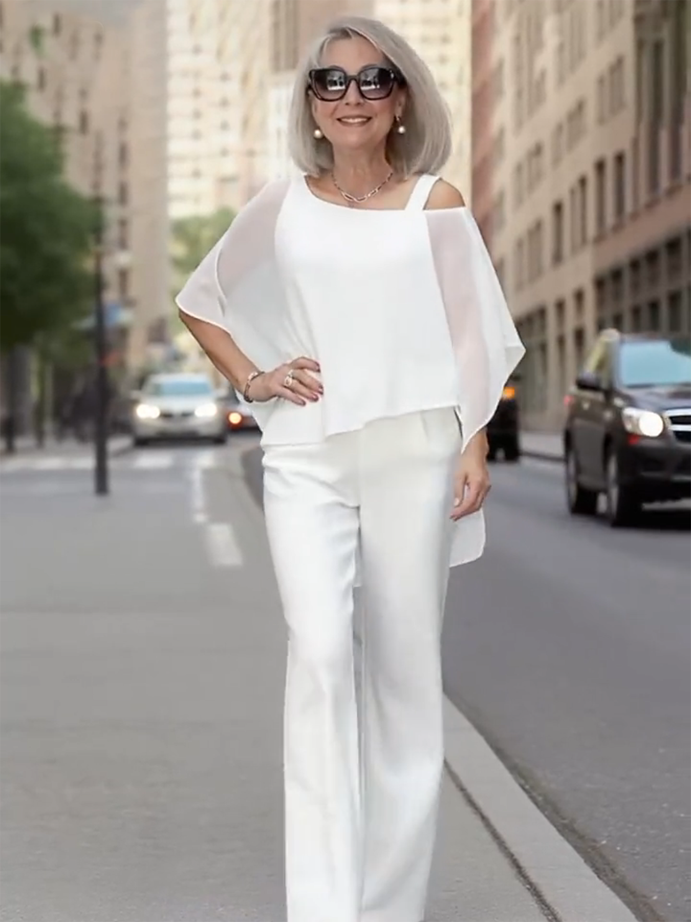 2Pcs Bat Sleeve Top Trousers Women's Casual Off-the-shoulder Irregular Party Suit Elegant Two-piece Set