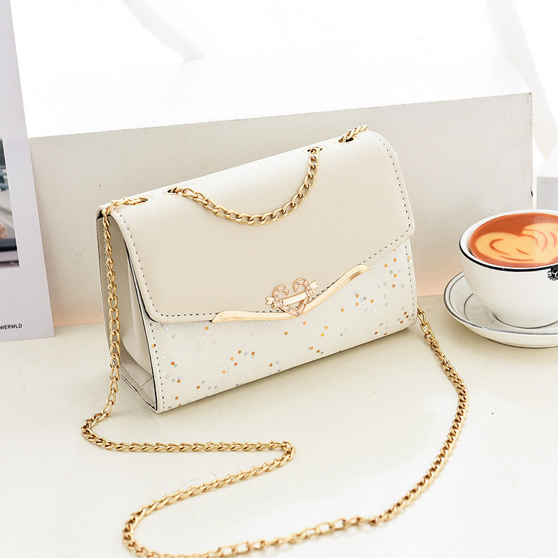Chain Crossbody Women's Bag Ins Fashion Versatile, Premium Shoulder Bag Sequins Tide