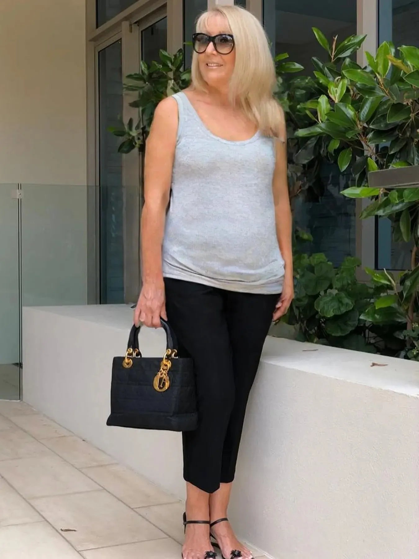 Vest Casual Crew Neck Plain Tank Top