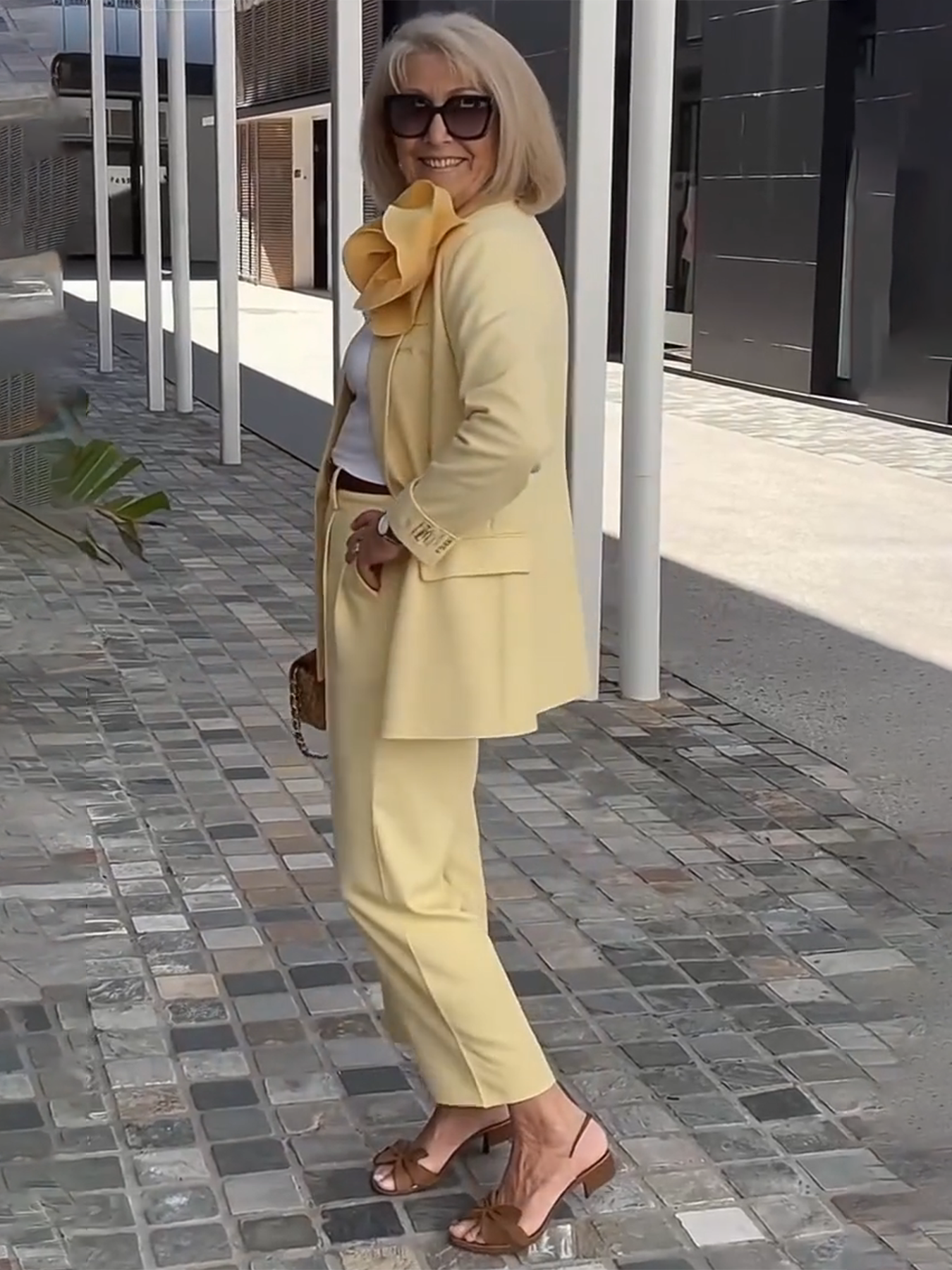 2Pcs Elegant Suit Pants Two-Piece Suit Jacket
