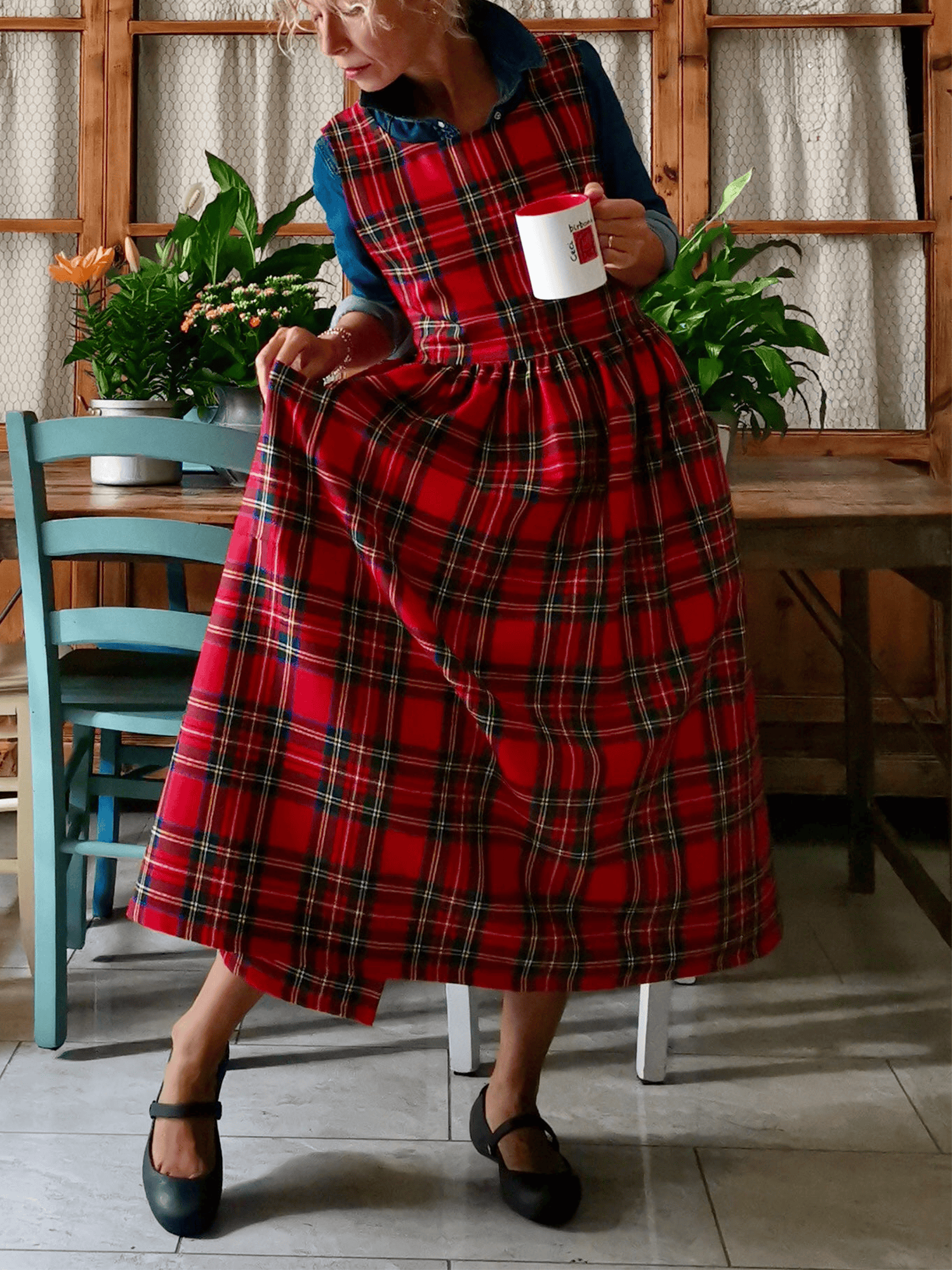 Red Tartan Apron - 2