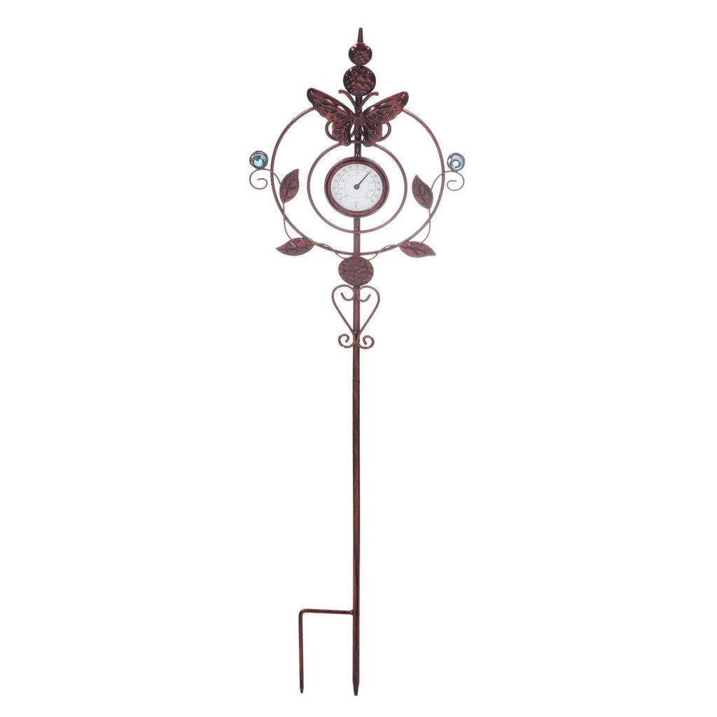 Thermometer Butterfly Garden Stake