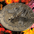 Made in America Recycled Aluminum Dragonfly Sundial
