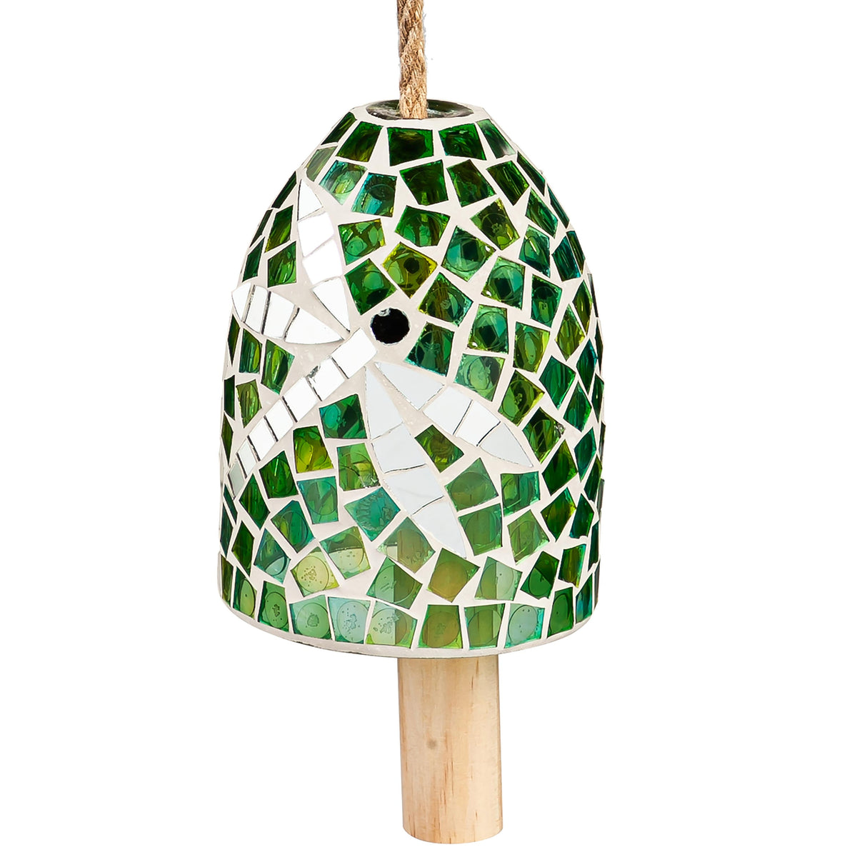 Green Dragonfly Mosaic Bell Chime