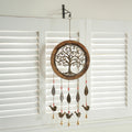 Wood and Metal Tree of Life Garden Bell