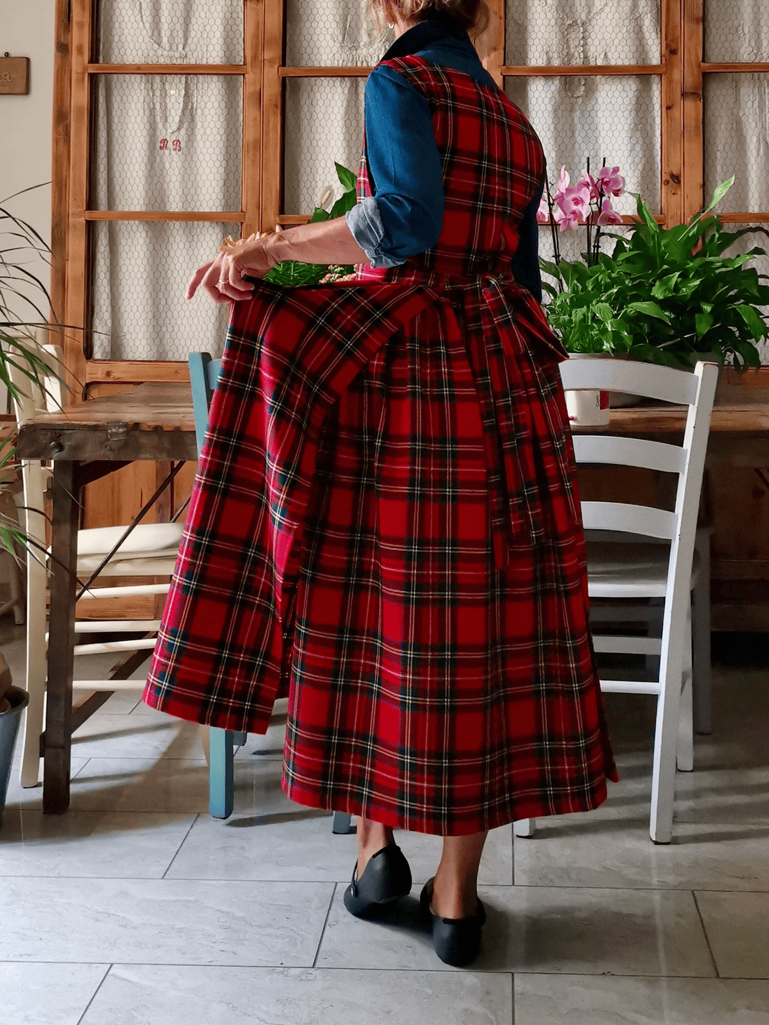Red Tartan Apron - 2