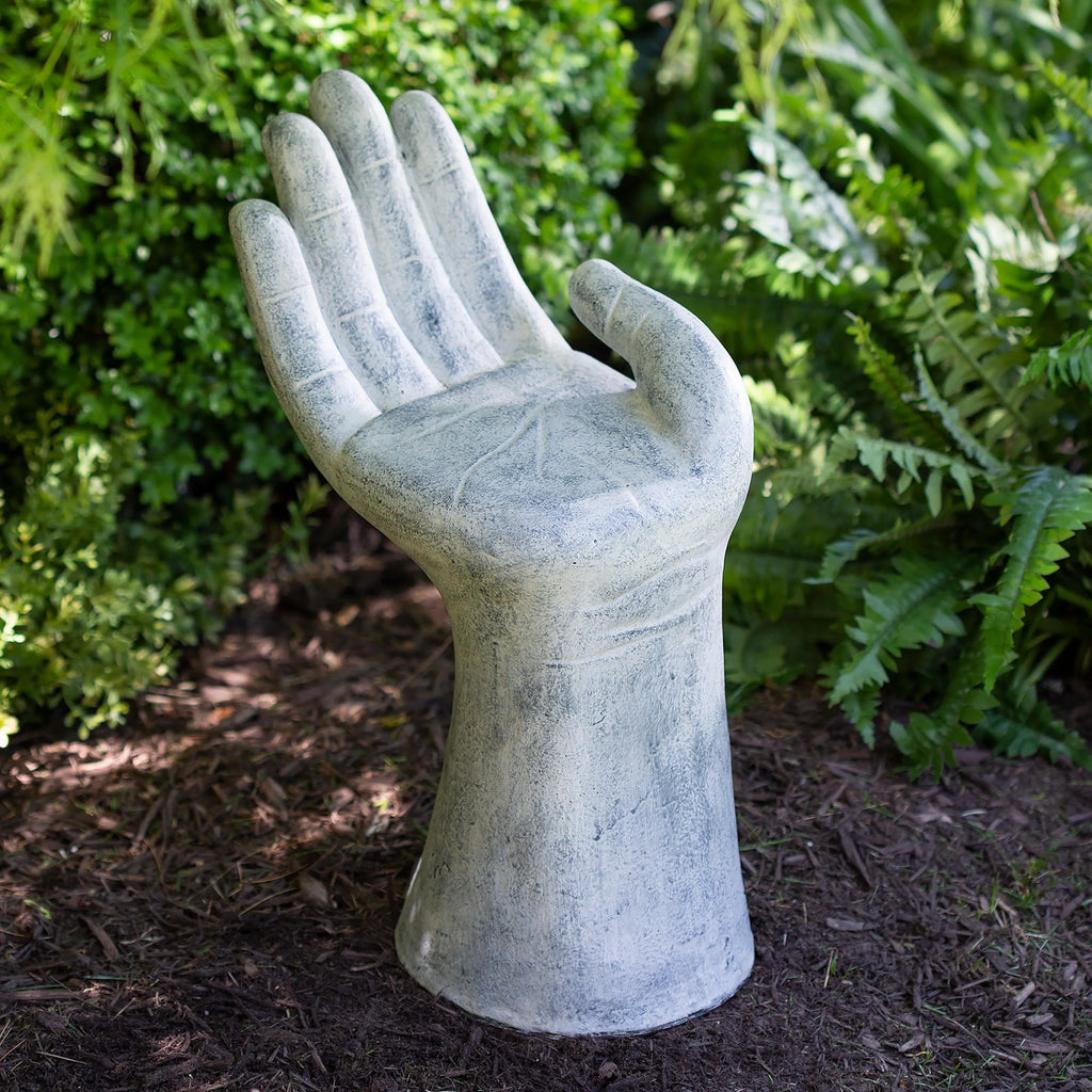 Hand-Shaped Garden Sculpture