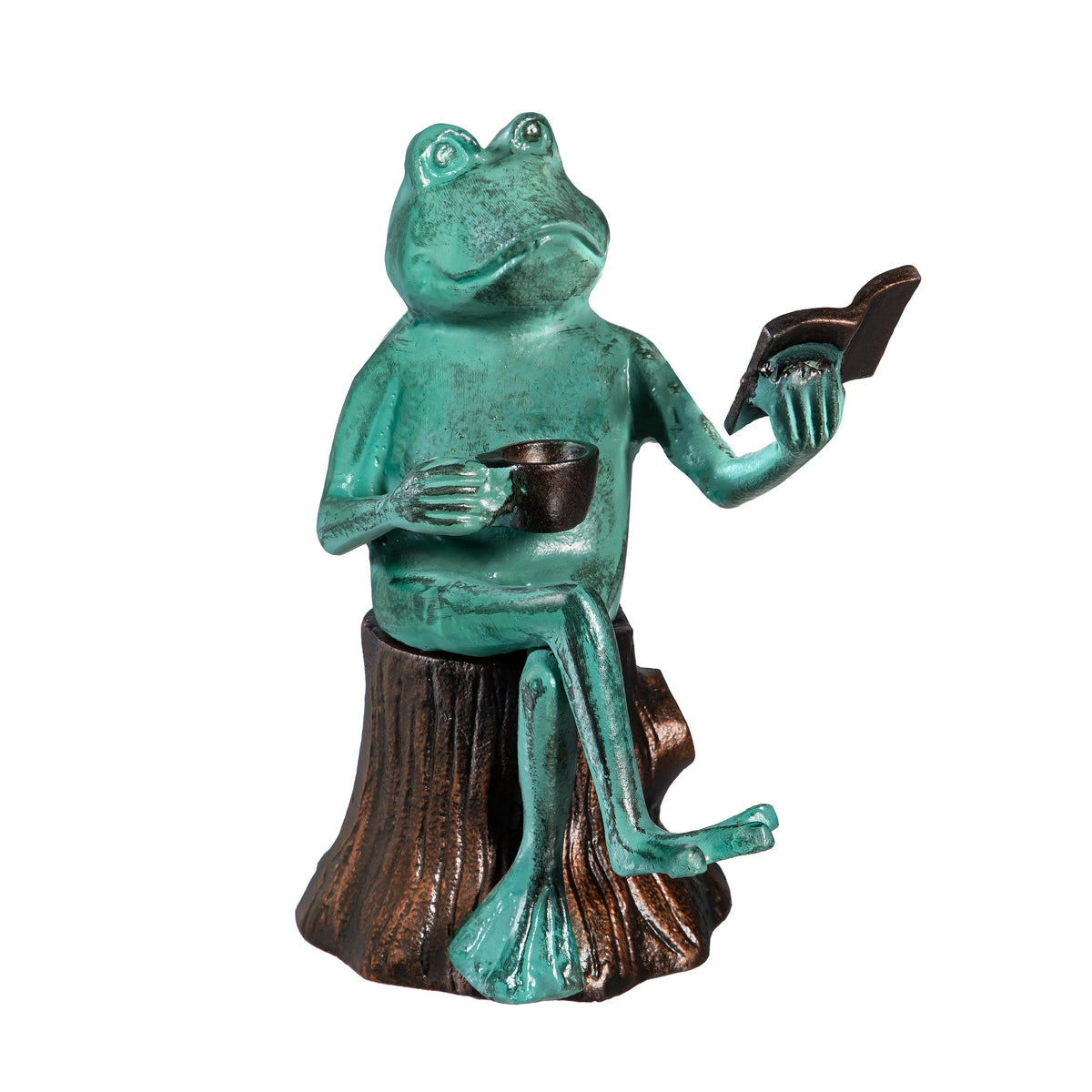 Reading Frog Statue